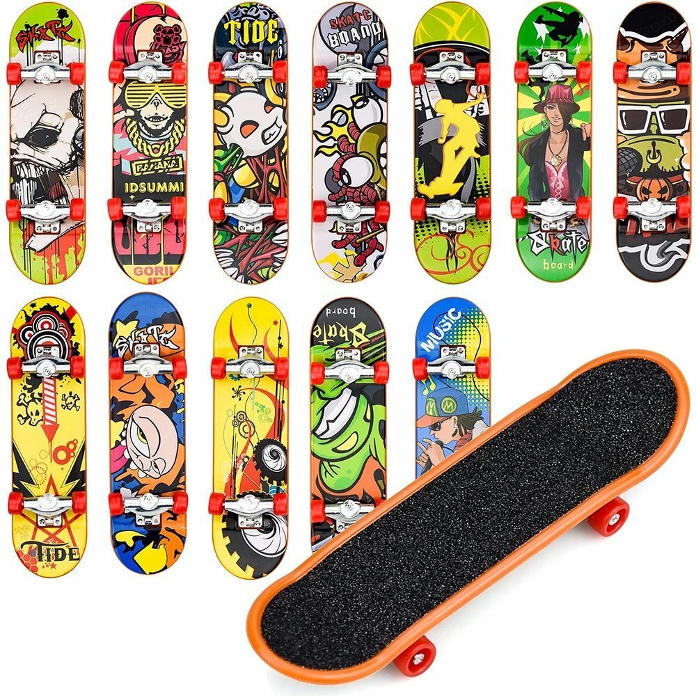 Skate Dedo Infantil Brinquedo Divertido Truck Metal Lixa Kit