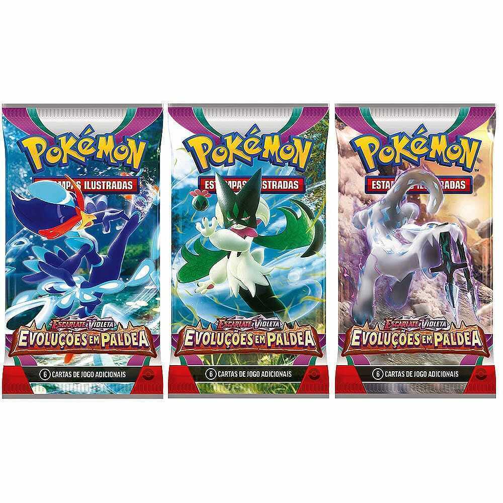 Blister Triplo Pokémon Escarlate e Violeta 2 - Evoluções em Paldea - Smoliv  Card Games Colecionáveis