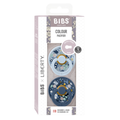 Chupete BIBS X LIBERTY Chamomile Lawn - BABY BLUE MIX en internet