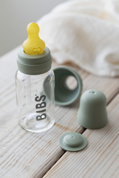 Mamadera BIBS baby Glass 110ML - Baby blue - comprar online