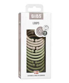 BIBS LOOPS 12 Packs Vanilla/Sage/Olive - comprar online