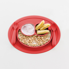Plato de silicona + Cubiertos - Mini Feeding Set de EZPZ - comprar online