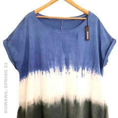 Vestido XL batick Degradee Blue OVERSIZE XL - comprar online
