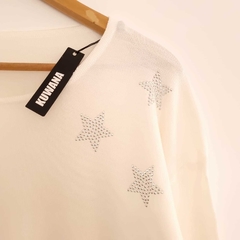 Sweater Hilo Litle stars Cream - comprar online