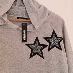 Buzo Hoodie Twin Stars Grey - comprar online