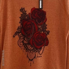 Sweater Oversize La Rose Chocolate en internet