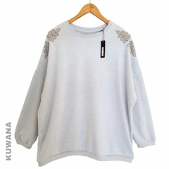 Sweater Angora Cashmere Sky XL Oversize en internet