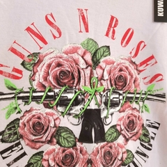 Remera Guns Roses White en internet