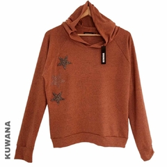 Buzo Hoodie New Stars Chocolate