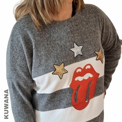 Sweater Angora Stone Grey XL Oversize - comprar online