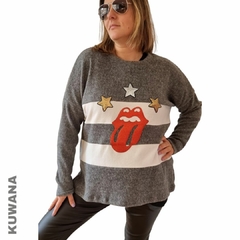 Sweater Angora Stone Grey XL Oversize
