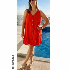 Vestido LINO Corto Red - comprar online