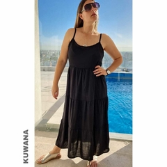 Vestido Largo LINO Black - comprar online
