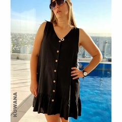 Vestido LINO Corto Black - comprar online