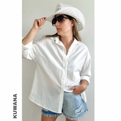 Camisa Oversized LXL White - Kuwana Mayorista