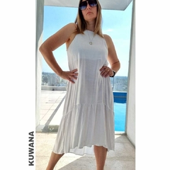 Vestido Lino Ximena White - comprar online