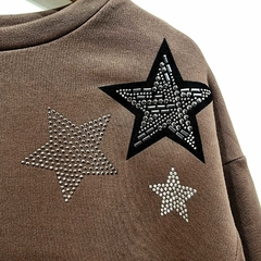 Buzo Overfit STARS (M/L) Brown - comprar online