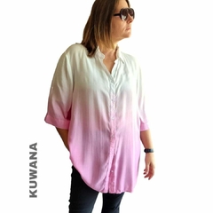 Camisa Oversized degradé ROSA - comprar online