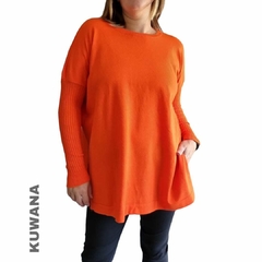 MAXI Sweater BREMER Largo NARANJA (XL/XXL) - tienda online