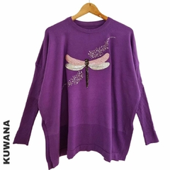 Maxi sweater Over XL Violeta Libelula