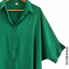 Maxi Camisa XXL Verde Paul - comprar online
