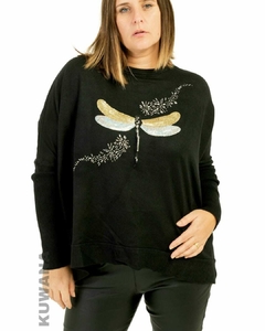 Maxi Sweater Oversized BREMER Black Libelula XL/XXL