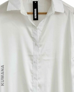 Camisa SILK seda WHITE L/XL - Kuwana Mayorista