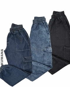 Jogger CARGO Denim Deep (38 al 48) - comprar online