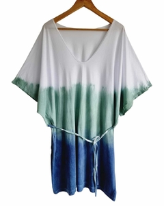 Vestido Batick Oversized XXL Tricolor GREEN - comprar online