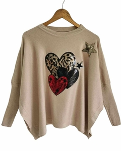 MAXI Sweater BREMER LOVE PRINT (XL/XXL)