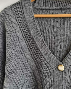 Sweater Cardigan Grey - comprar online