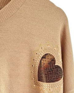 MAXI Sweater BREMER LOVE PRINT Largo (XL/XXL) - comprar online