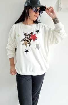 Buzo Oversized cuello redondo STAR Cashmire - comprar online
