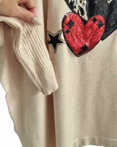 MAXI Sweater BREMER LOVE ANIMAL PRINT Largo (XL/XXL) - comprar online