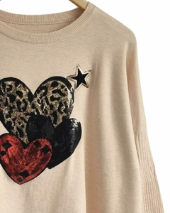 MAXI Sweater BREMER LOVE ANIMAL PRINT Largo (XL/XXL) en internet