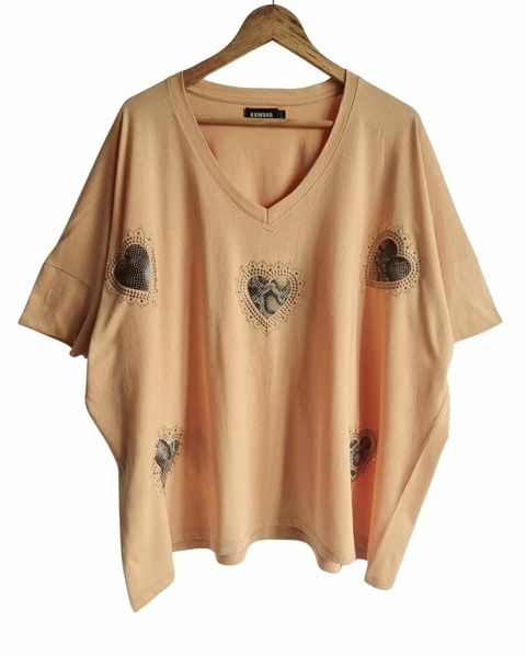 Remerón V Manga 3/4 OVERSIZE (XXL) LOVE PRINT TOST