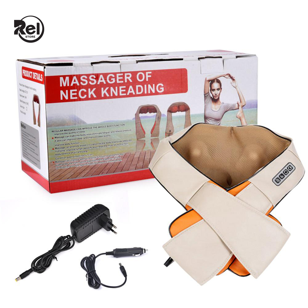 Masajeador Portátil De Cuello Cervical Lumbar Espalda Calor