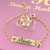 Conjunto infantil anel e pulseira amor infinito