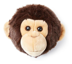 Cabeça De Macaco Pelúcia Decoração De Parede - comprar online