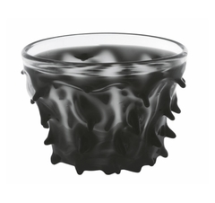 Vaso Murano Black Relevos Artisticos Borda Incolor - comprar online