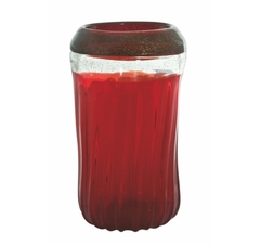 Vaso Murano Vermelho Redondo Design Contemporaneo - comprar online