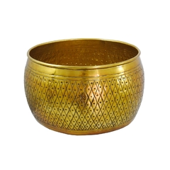 Vaso Bowl Dourado Trabalhos Classicos Fino Acabamento