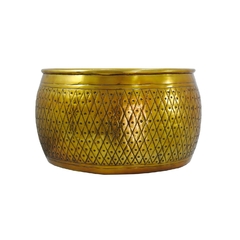 Vaso Bowl Dourado Trabalhos Classicos Fino Acabamento - loja online