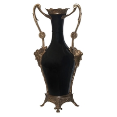 Ânfora Porcelana Black Nobre Bronze Classico - comprar online