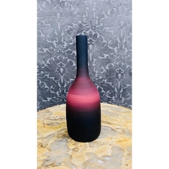 Vaso Decorativo Cerâmica Vermelho Degrade - LUXdécor