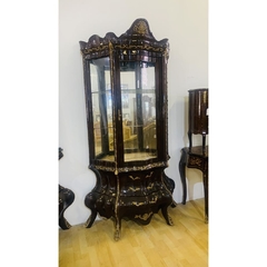 Cristaleira Vitrine Classico Bronze Cravejado Design Luxuoso na internet