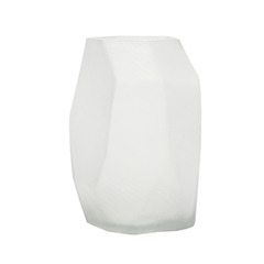 Vaso Decorativo Cristal Branco Moderno Design na internet