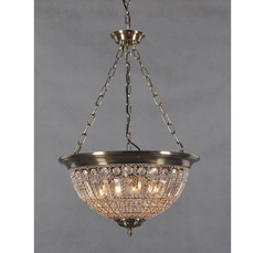 Lustre Metal Pedras Cristal Lapidado Classico Decor - LUXdécor