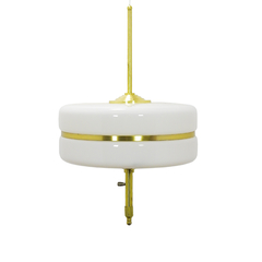 Lustre Pendente Metal Com Cristal Branco Design Moderno