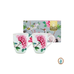 Par De Canecas Porcelana Branca Graciosa - comprar online